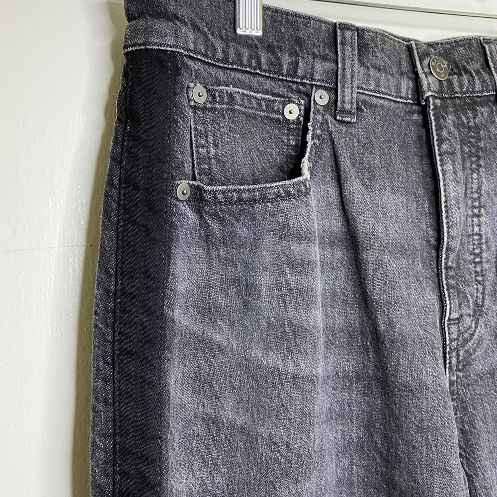 Madewell Women's Charcoal Straight Leg Jeans - Picture 9 of 16